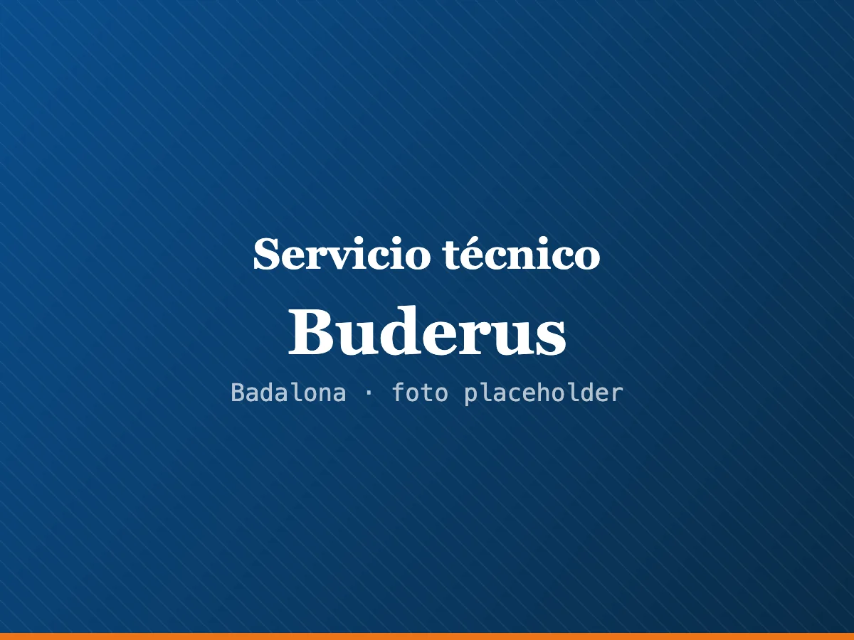 Servicio técnico Buderus en Terrassa