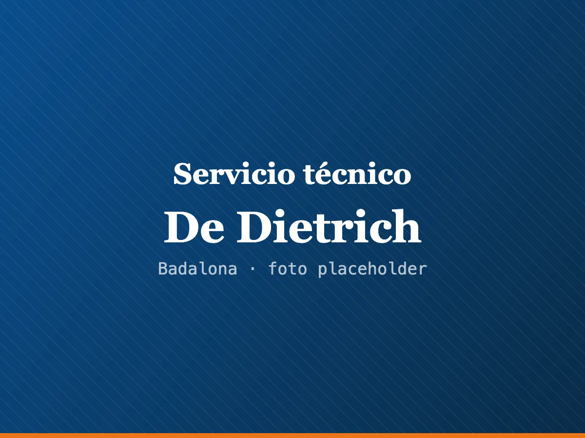 Servicio técnico De Dietrich en Terrassa
