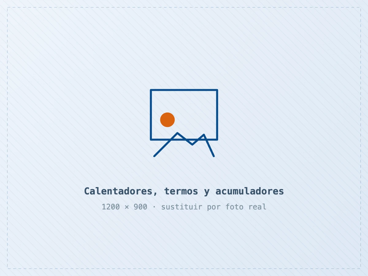 Calentador de gas y termo eléctrico instalados por Calderas Terrassa